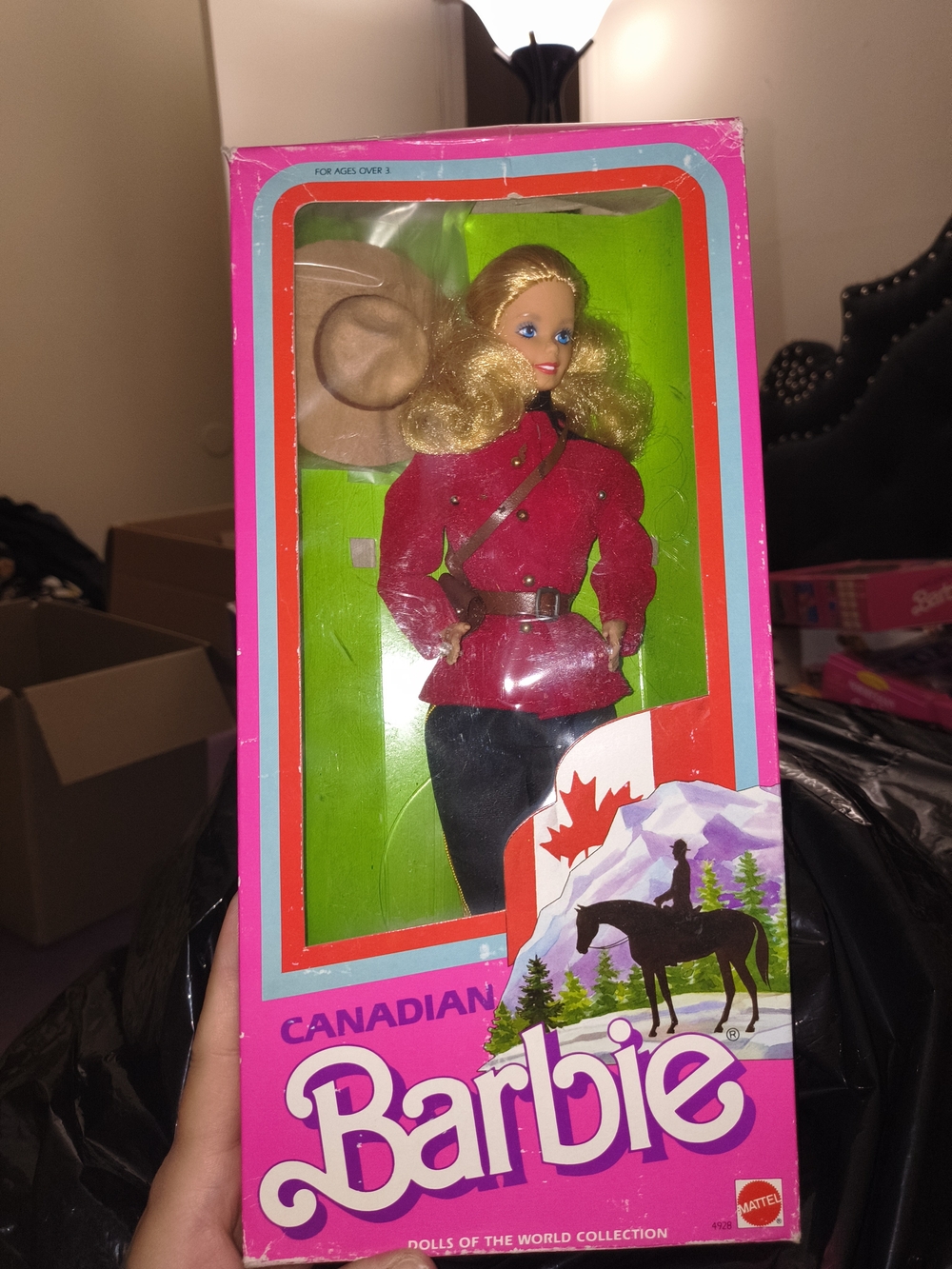 Barbie Canadian Outfit Doll in Pink Jacket and Black Pants